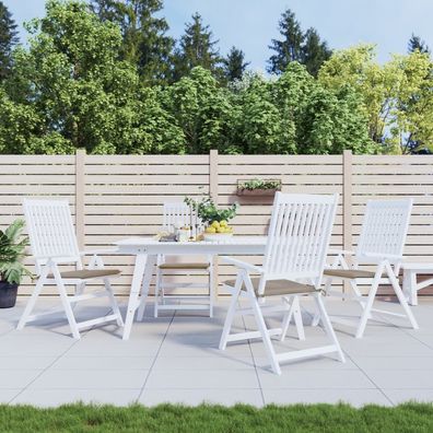 vidaXL Gartenstuhl-Kissen 4 Stk. Taupe 50x50x3 cm Oxford-Gewebe