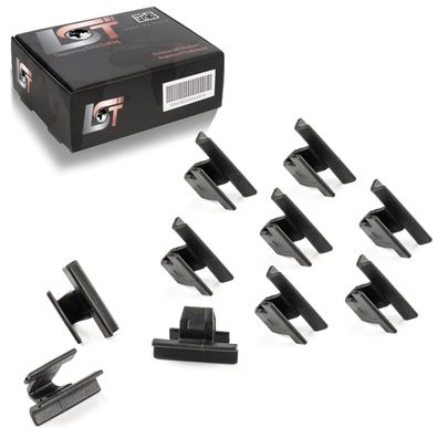 10x Zierblenden an Motorhauben / Stoßstangen oben Befestigung Clips für Citroen