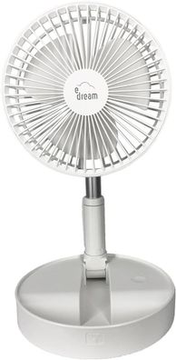 Tragbarer Ventilator von Edream: 3 Geschwindigkeiten, Teleskophalterung bis 1 m, 40 d