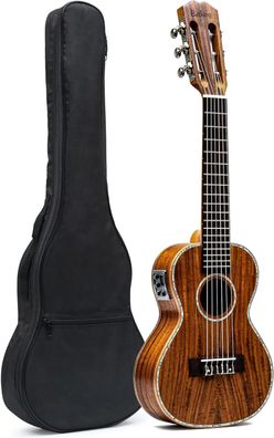 Batking Guitalele Guitalele Professionelle klassische Akustikgitarre mit 6 Saiten, 28