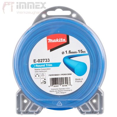 Makita Mähfaden Faden 15m 1,6mm E-02733