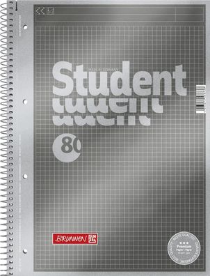 Brunnen 1067145 Collegeblock Premium Student "Protokoll" A4 Protokoll-Lineatur,