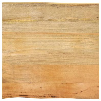 vidaXL Tischplatte mit Baumkante 80x80x2,5 cm Massivholz Mango