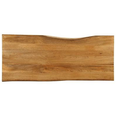 vidaXL Tischplatte mit Baumkante 140x60x2,5 cm Massivholz Mango