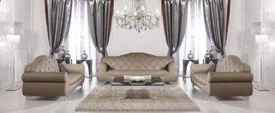 Sofagarnitur Chesterfield Sofa Couch Polster 3 + 1 + 1 Sofagarnitur Couch Sofas M15