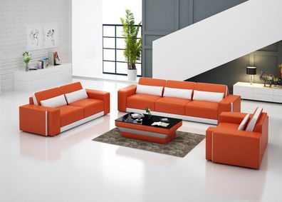 Ledersofa mit USB, ouch Wohnlandschaft Sofagarnitur Sofa Garnitur Design Modern