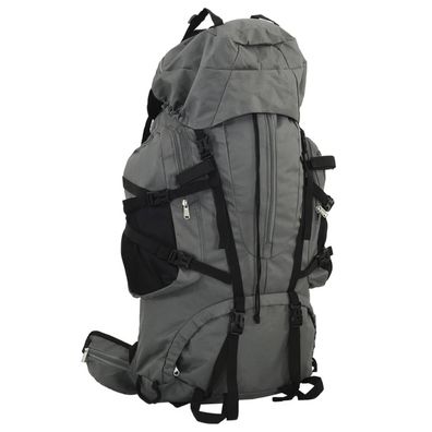 vidaXL Wanderrucksack Grau 100 L Oxford-Gewebe