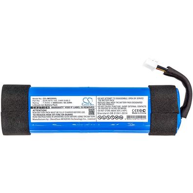 Ersatzakku - CS-JMX200XL - JBL Jblxtreme2blkam / 2INR19/66-2 - 7,4 Volt 6800mAh