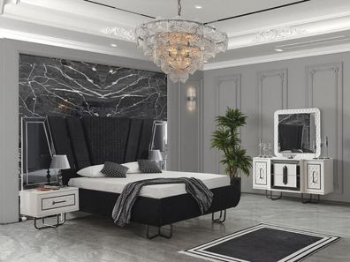 Schlafzimmer Bett Mit 2 Nachttischen Doppelbett Möbel Polster Betten 3Tlg Kasten