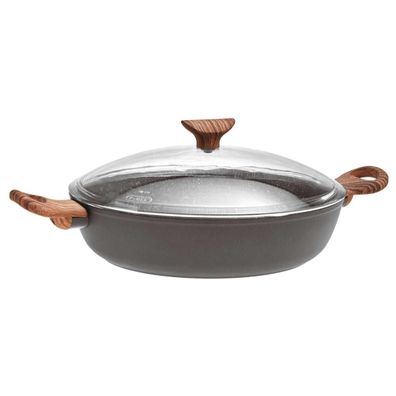 Sambonet Rock'N'Rose Aluminium schwarz Pfanne 2Griffe 28 mD S0163-S00565-S2046