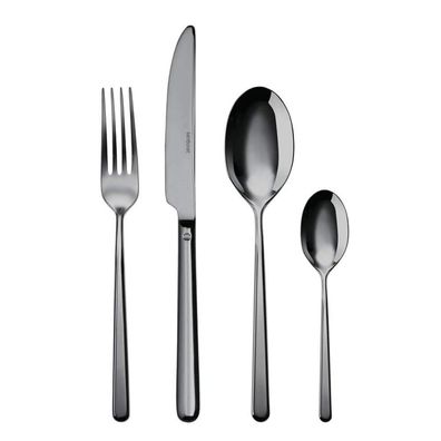 Sambonet Linear Edelstahl/PVDschwarz Besteck 24tlg. Vh. S0025-S00019-52713B81