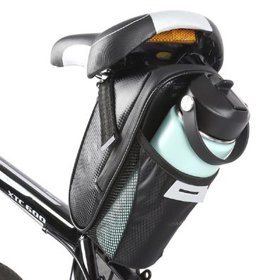 Wozinsky Fahrradsatteltasche 1,5 l Fahrradtasche Wasserflaschentasche Schwarz