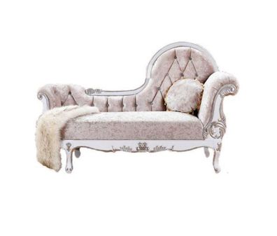 Chaiselongue Chesterfield Récamière Antik Stil Edle Chaise Longue Sofa Liege Neu