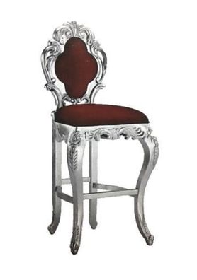 Hocker Barhocker Königlicher Polster Chesterfield Samt Bar Stuhl Antik Stil Neu