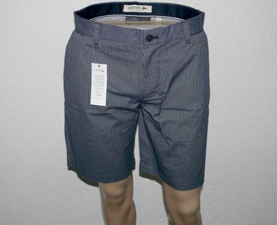 Lacoste FH280700525 Classic Shorts Reise Freizeit gestreift Short W 30 34 Navy