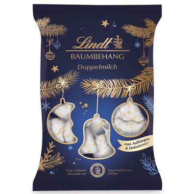 Lindt Baumbehang Doppelmilch 200g - Zarte Schokolade für festliche Dekoration