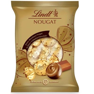 Lindt Nougat Kugeln 101g - Zartschmelzende Nougatkugeln für süßen Genuss