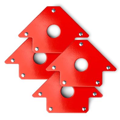 Wiltec 4x Schweißmagnet 11kg Schweißwinkel 120x80x15mm Magnetwinkel Magnet