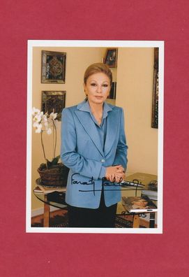 Farah Diba Pahlavi (persische Kaiserin) - persönlich signiertes Foto (ca.18x13cm)