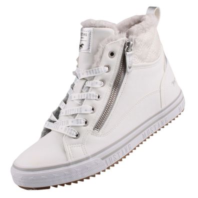 Mustang Damen High Top Sneaker Weiß 1365603/1