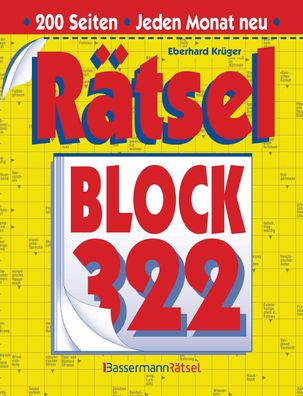 Rätselblock 322 (5 Exemplare à 2,99 EUR), Eberhard Krüger