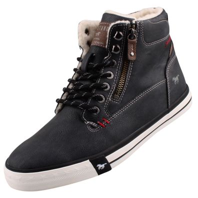 Mustang Herren High Top Sneaker Schwarz 4072604/9