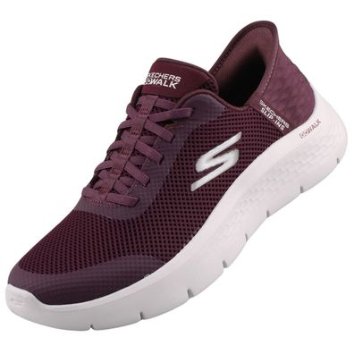 Skechers Slip-Ins Go Walk Flex Grand Entry Damen Sneaker Bordeaux 124836-BURG