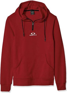 Oakley Bark Half Zip Hoodie Iron Red Kapuzenpullover XL