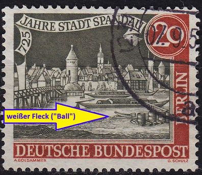 Germany BERLIN [1957] MiNr 0159 II ( O/used ) [01] Plattenfehler