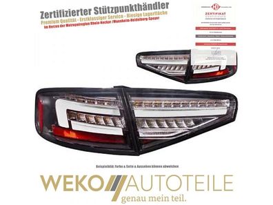 LED Dynamischer Blinker Rücklicht Set klar schwarz für Audi A4 B8 Limo ab Bj 12