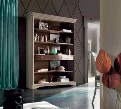 Wohn Zimmer Regale Bücher Schrank Einrichtung Büro Design Wand Regal