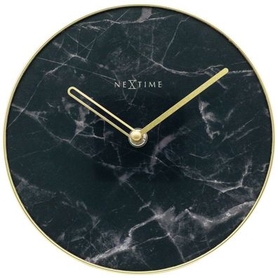 NeXtime - 5222ZW - Wanduhr - 20cm - schwarz - Marble