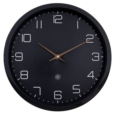 nXt - 7373ZW - Wanduhr - 30cm - schwarz - ECO