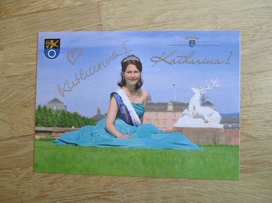 Schwetzinger Spargelkönigin Katharina I. - handsigniertes Autogramm!!!