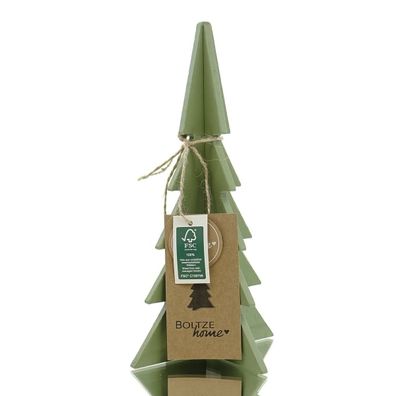 Boltze Weihnachtsdeko Tannenbaum Ceti M Mittelgrün 22,5 cm - Holz