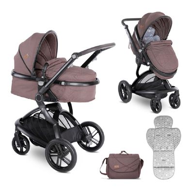 Lorelli Kombikinderwagen Lumina 2 in 1 Babywanne Sportsitz drehbar in einem