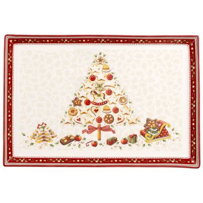 Villeroy & Boch – Winter Bakery Delight Gebäckplatte rechteckig, groß 400 x 275 x