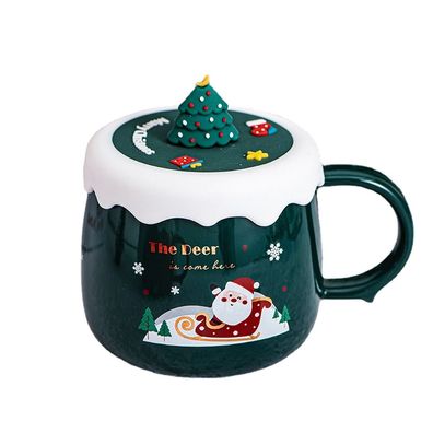 Keramik-Weihnachtskaffeetasse, séß, Geschenk 2, 401â€?500 ml