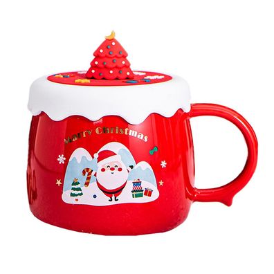 Keramik-Weihnachtskaffeetasse, séß, Geschenk 4, 401â€?500 ml