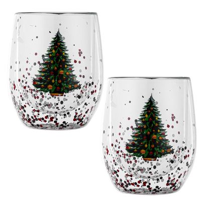 Niedliche Tee- und Kaffeetasse, doppelwandig, Weihnachtsgeschenk, Stil 2, 301â€?400 m