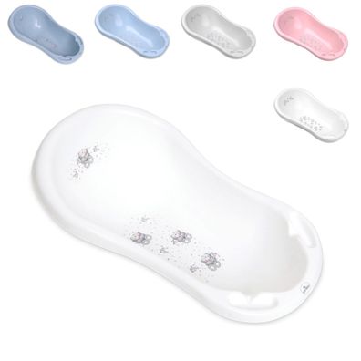 Lorelli Babybadewanne, 84 cm lang, Ablagefächer, ergonomische Form, ab Geburt