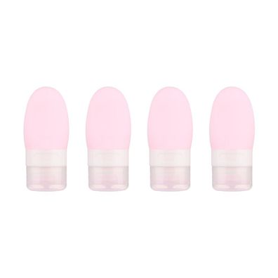 4 Stéck Kieselgel-Unterabféllung, tragbare Kosmetik-Unterabféllung, rosa, 38 ml