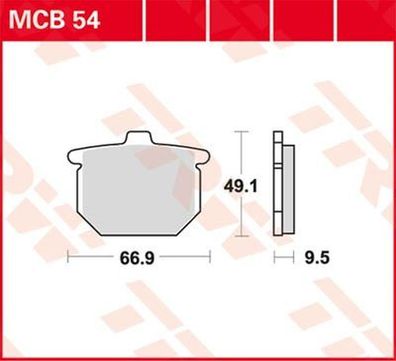 MCB54 Bremsbelag Honda CB CBX 1000 Goldwing 1100 GL Goldwing