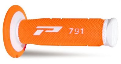 Progrip 791 Double Density Grips - White/FluoOrange