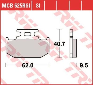 MCB625SI Bremsbelag Kawasaki KLX KX KDX Suzuki RM TS DR Yamaha DT WR YF TT XT