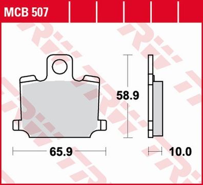 MCB507 Bremsbelag