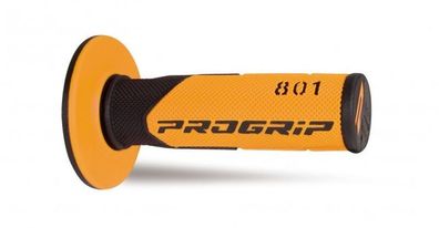 Progrip 801 Double Density Grips - Black/Orange