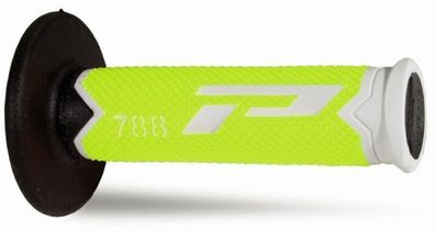 Progrip 788 Triple Density Grips - White/FluoYellow/Black