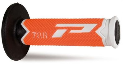 Progrip 788 Triple Density Grips - White/FluoOrange/Black