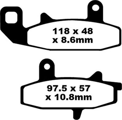 Blackstuff Bremsbeläge FA147 für Suzuki DR 650 700 850